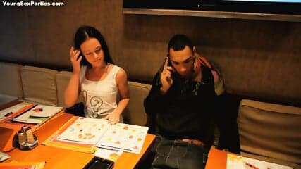 Amateur Teens Foursome With DP